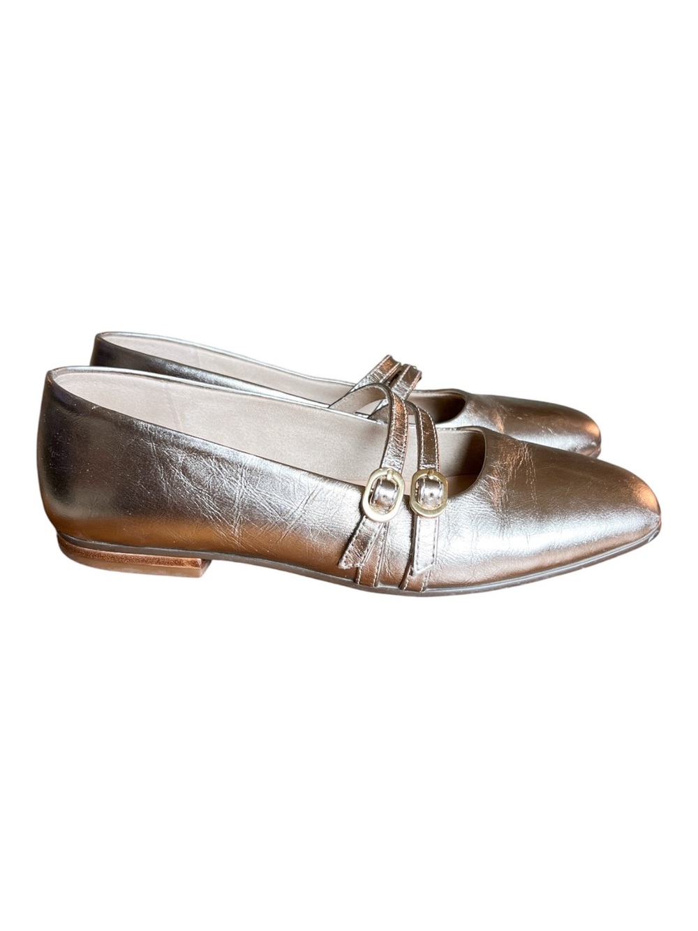 Bella Vita Women's Davenport Mary Jane Flats in Champagne